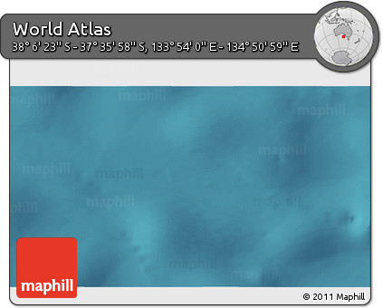 Satellite 3D Map of the Area around 37° 51' 10" S, 134° 22' 30" E