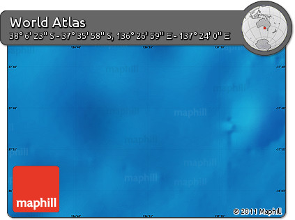 Physical Map of the Area around 37° 51' 10" S, 136° 55' 30" E