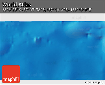 Physical 3D Map of the Area around 37° 51' 10" S, 137° 46' 30" E