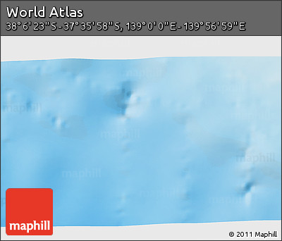 Physical 3D Map of the Area around 37° 51' 10" S, 139° 28' 29" E