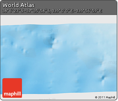 Physical 3D Map of the Area around 37° 51' 10" S, 139° 28' 29" E