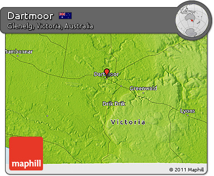 Physical 3D Map of Dartmoor