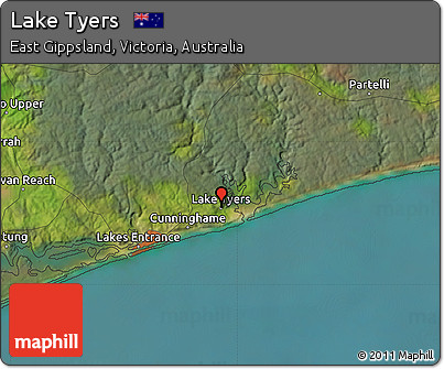 Satellite Map of Lake Tyers