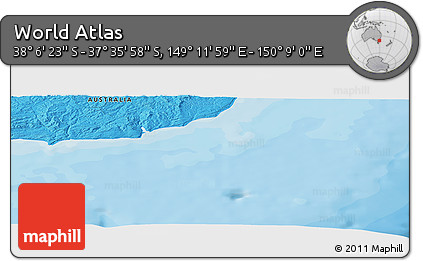 Political Panoramic Map of the Area around 37° 51' 10" S, 149° 40' 30" E