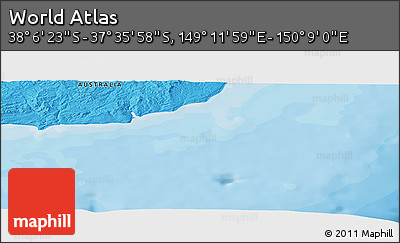 Political Panoramic Map of the Area around 37° 51' 10" S, 149° 40' 30" E