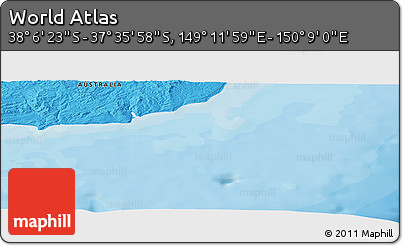 Political Panoramic Map of the Area around 37° 51' 10" S, 149° 40' 30" E