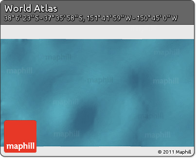Satellite 3D Map of the Area around 37° 51' 10" S, 151° 13' 29" W