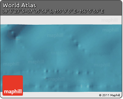 Satellite 3D Map of the Area around 37° 51' 10" S, 155° 37' 30" E