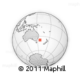Outline Map of the Area around 37° 51' 10" S, 156° 28' 29" E, rectangular outline