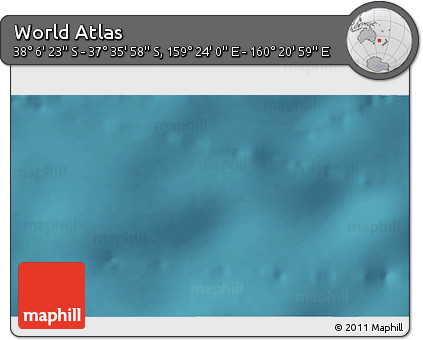 Satellite 3D Map of the Area around 37° 51' 10" S, 159° 52' 30" E