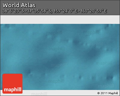 Satellite 3D Map of the Area around 37° 51' 10" S, 159° 52' 30" E