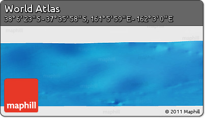 Physical Panoramic Map of the Area around 37° 51' 10" S, 161° 34' 29" E