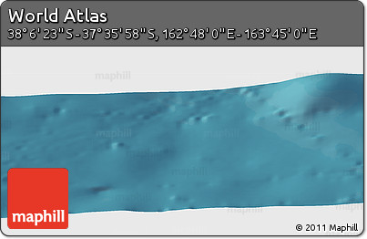 Satellite Panoramic Map of the Area around 37° 51' 10" S, 163° 16' 30" E