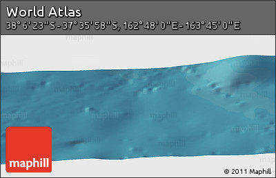 Satellite Panoramic Map of the Area around 37° 51' 10" S, 163° 16' 30" E