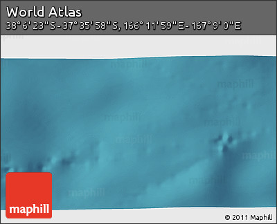 Satellite 3D Map of the Area around 37° 51' 10" S, 166° 40' 30" E
