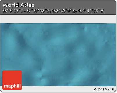 Satellite 3D Map of the Area around 37° 51' 10" S, 169° 13' 29" E