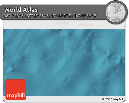 Satellite 3D Map of the Area around 37° 51' 10" S, 16° 13' 30" E