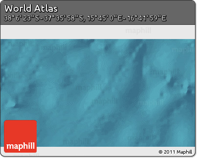 Satellite 3D Map of the Area around 37° 51' 10" S, 16° 13' 30" E