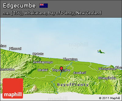 Physical Panoramic Map of Edgecumbe