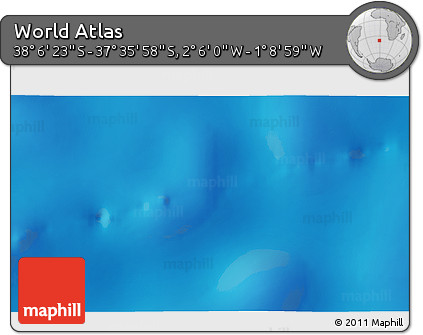 Physical 3D Map of the Area around 37° 51' 10" S, 1° 37' 30" W