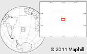 Blank Location Map of the area around 37° 51' 10" S, 21° 10' 29" W