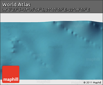 Satellite 3D Map of the Area around 37° 51' 10" S, 22° 10' 29" E