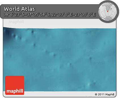 Satellite 3D Map of the Area around 37° 51' 10" S, 23° 1' 29" E