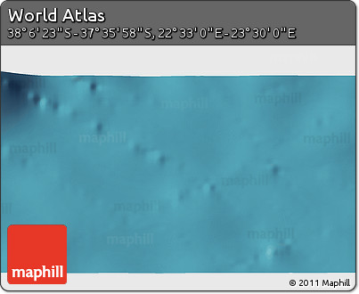 Satellite 3D Map of the Area around 37° 51' 10" S, 23° 1' 29" E