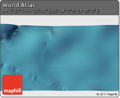 Satellite 3D Map of the Area around 37° 51' 10" S, 27° 16' 29" E