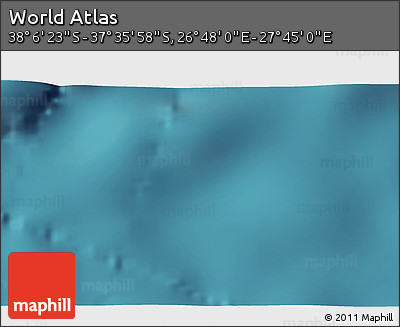 Satellite 3D Map of the Area around 37° 51' 10" S, 27° 16' 29" E