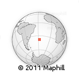 Outline Map of the Area around 37° 51' 10" S, 27° 7' 30" W, rectangular outline