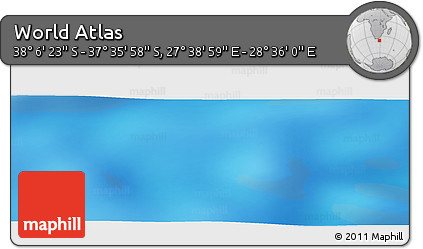 Physical Panoramic Map of the Area around 37° 51' 10" S, 28° 7' 30" E