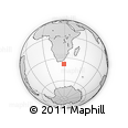 Outline Map of the Area around 37° 51' 10" S, 28° 58' 30" E, rectangular outline