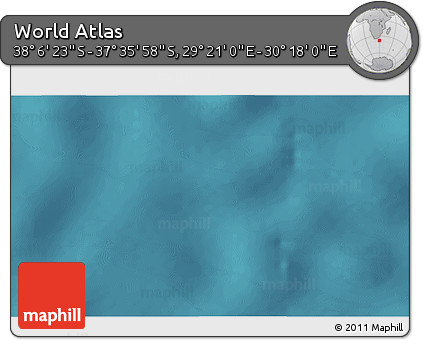 Satellite 3D Map of the Area around 37° 51' 10" S, 29° 49' 30" E