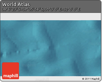 Satellite 3D Map of the Area around 37° 51' 10" S, 31° 31' 29" E