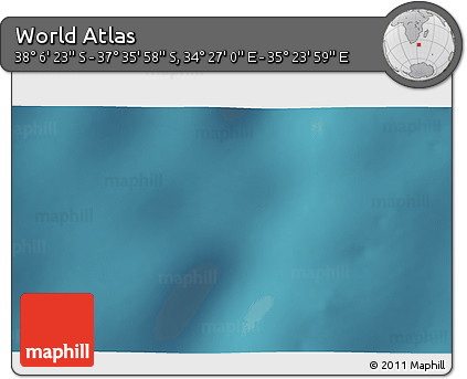 Satellite 3D Map of the Area around 37° 51' 10" S, 34° 55' 29" E