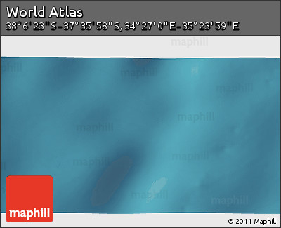 Satellite 3D Map of the Area around 37° 51' 10" S, 34° 55' 29" E