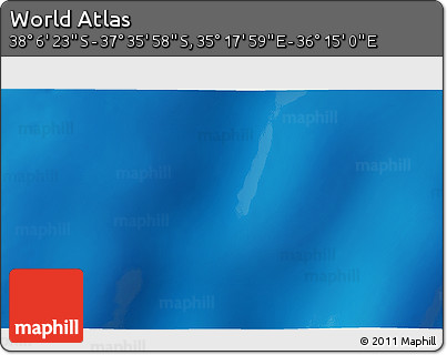 Physical 3D Map of the Area around 37° 51' 10" S, 35° 46' 29" E