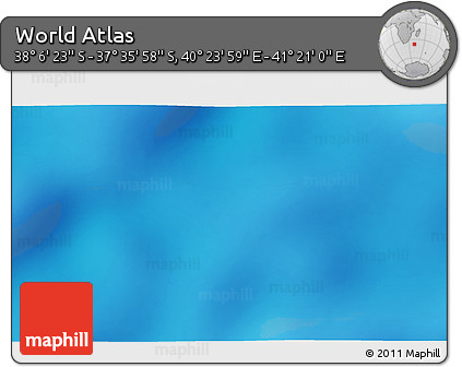 Physical 3D Map of the Area around 37° 51' 10" S, 40° 52' 30" E