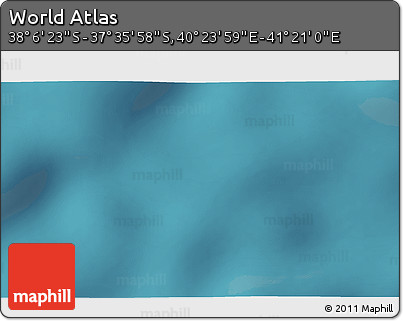 Satellite 3D Map of the Area around 37° 51' 10" S, 40° 52' 30" E