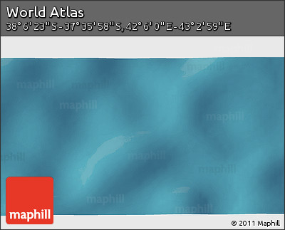 Satellite 3D Map of the Area around 37° 51' 10" S, 42° 34' 30" E