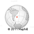 Outline Map of the Area around 37° 51' 10" S, 43° 16' 29" W, rectangular outline