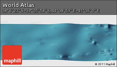 Satellite Panoramic Map of the Area around 37° 51' 10" S, 45° 7' 30" E