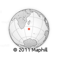 Outline Map of the Area around 37° 51' 10" S, 46° 49' 30" E, rectangular outline