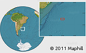 Satellite Location Map of the area around 37° 51' 10" S, 49° 13' 30" W