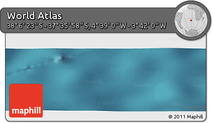 Satellite Panoramic Map of the Area around 37° 51' 10" S, 4° 10' 30" W