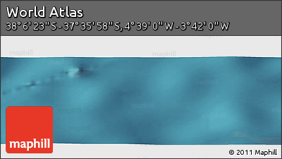 Satellite Panoramic Map of the Area around 37° 51' 10" S, 4° 10' 30" W