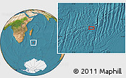 Satellite Location Map of the area around 37° 51' 10" S, 51° 4' 30" E