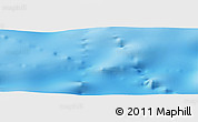 Shaded Relief Panoramic Map of the area around 37° 51' 10" S, 51° 4' 30" E