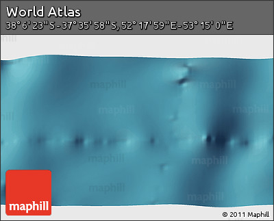 Satellite 3D Map of the Area around 37° 51' 10" S, 52° 46' 29" E